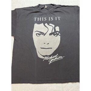 VTG Y2K Michael Jackson THIS IS IT Tour Concert T-Shirt King of Pop Tee 2XL